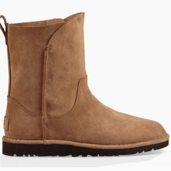 UGG Tan Suede Ankle Boots - Picture 4 of 5
